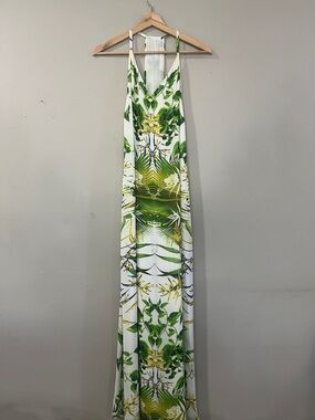 Alice + Olivia | Dresses | New Alice Olivia Ivey Printed Mesh Satin Sheer Pleated  Skirt Maxi Dress Size6 | Poshmark
